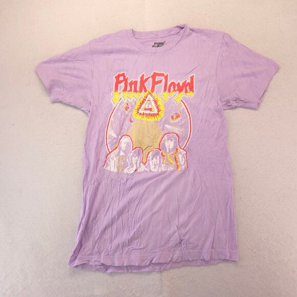 Pink Floyd Band Graphic Crew Neck T Shirt Adult Mens Size Medium M Purple - Picture 2 of 9